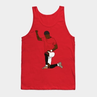 Marcus Rashford Kneeling Black Power Fist Tank Top